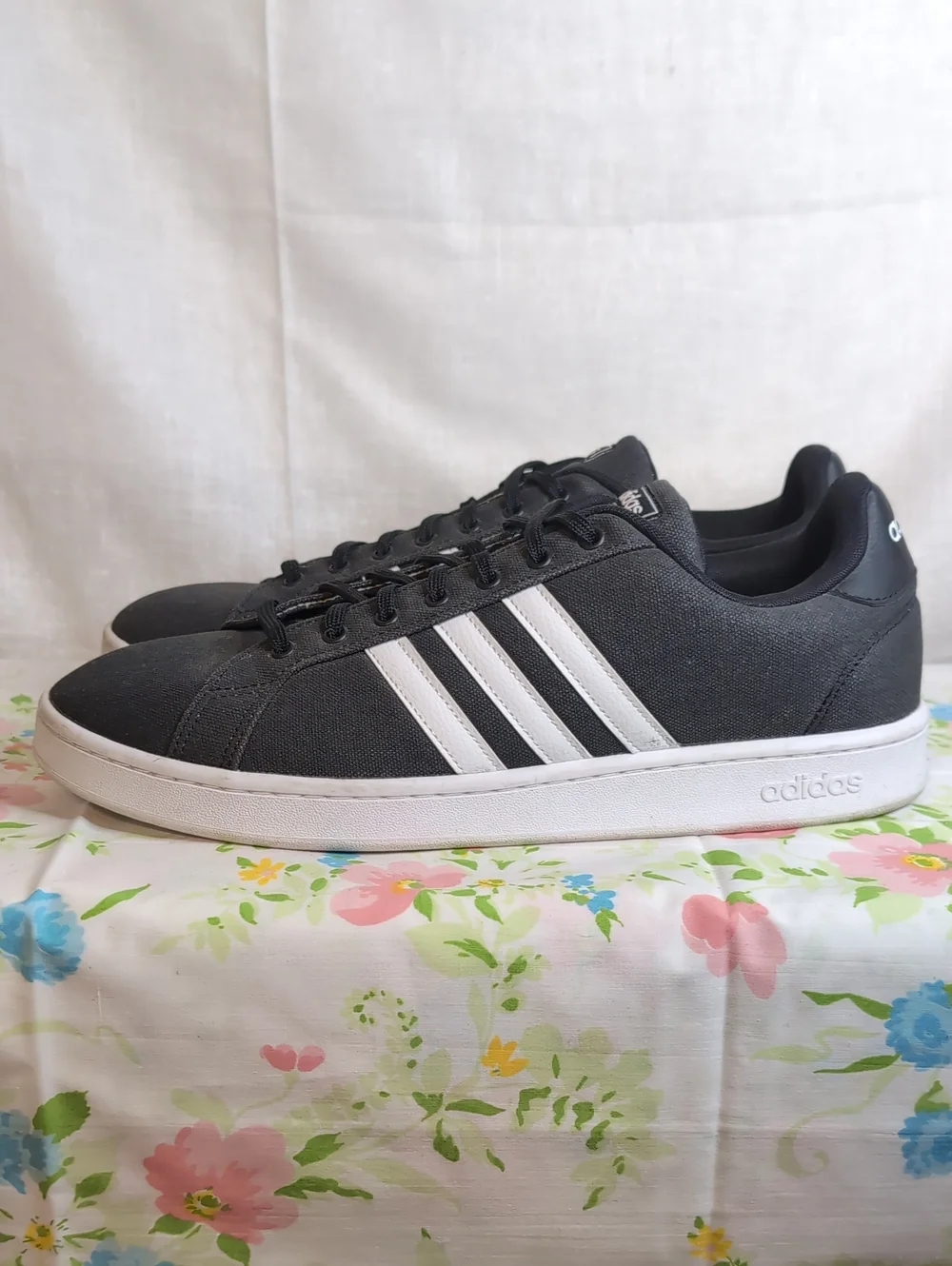 adidas neo Grand Court 'Grey Black' sneakers mens 14